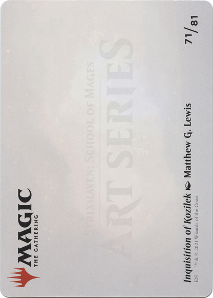Inquisition of Kozilek // Inquisition of Kozilek (ASTX-071) - Strixhaven Art Series (Borderless)