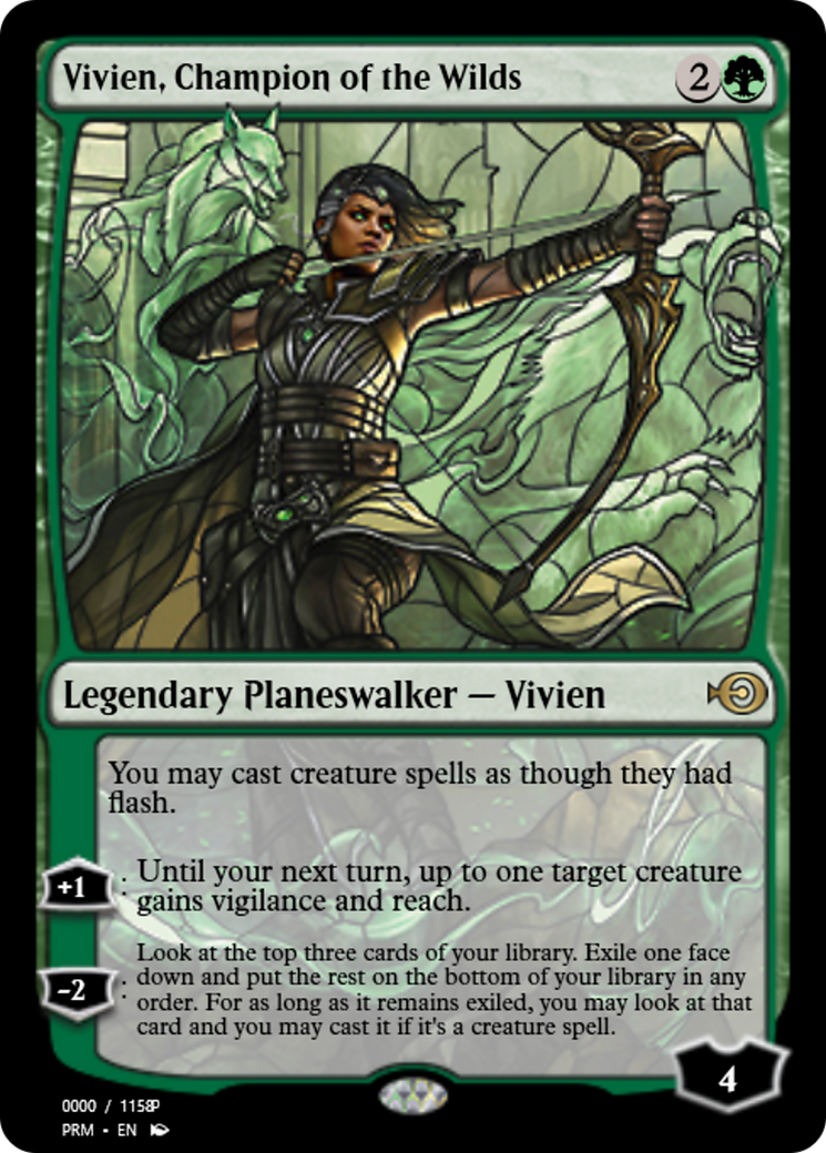 Vivien, Champion of the Wilds (PRM-78013) - Magic Online Promos Foil