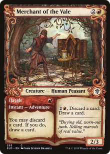 Merchant of the Vale // Haggle⁣ - Throne of Eldraine: Extras⁣ (Common)⁣ [293]