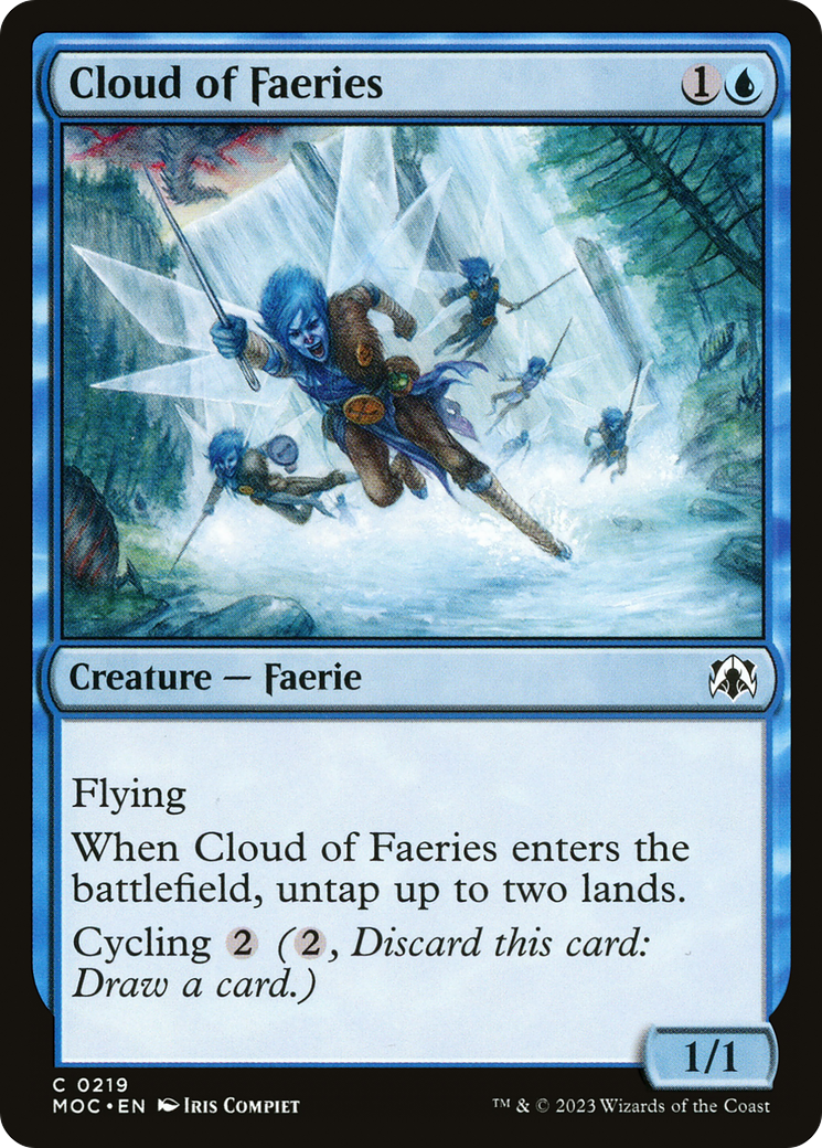 Cloud of Faeries⁣ - Commander: March of the Machine⁣ (Common)⁣ [219]