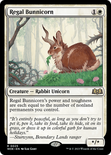 Regal Bunnicorn (WOE-025) - Wilds of Eldraine Foil