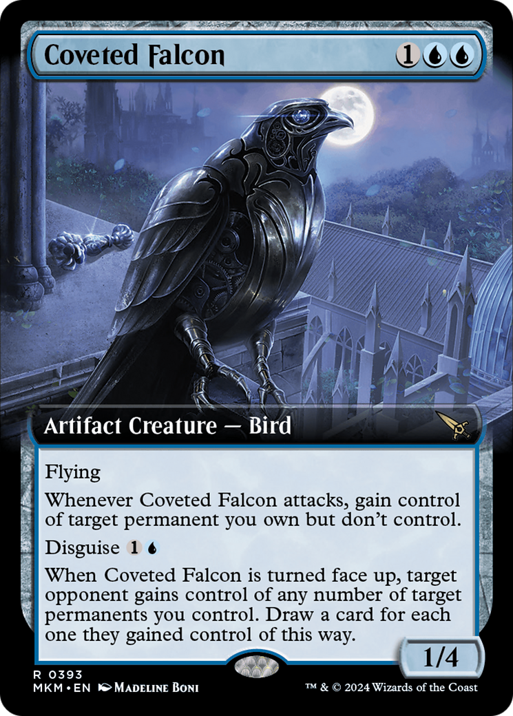 Coveted Falcon (Extended Art) (MKM-393) - Murders at Karlov Manor: (Extended Art) Foil