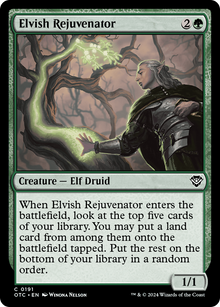 Elvish Rejuvenator⁣ - Commander: Outlaws of Thunder Junction⁣ (Common)⁣ [191]