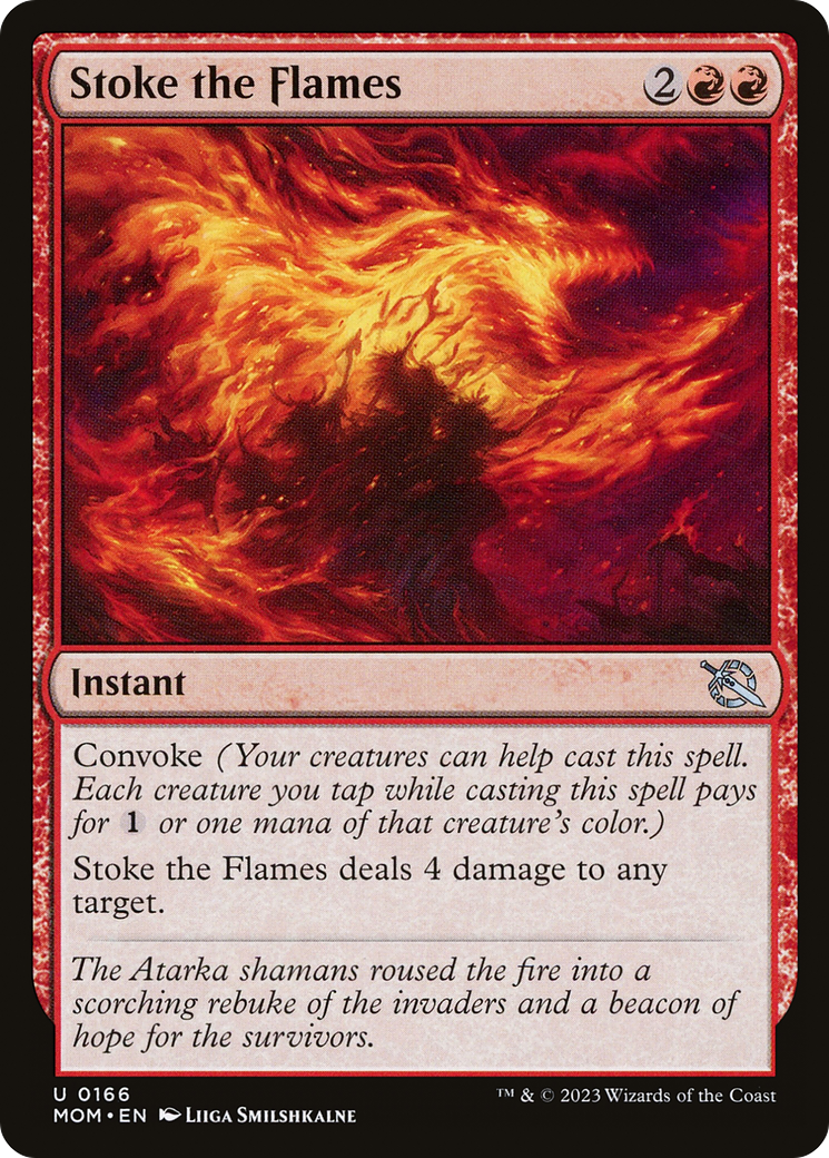 Stoke the Flames⁣ - March of the Machine⁣ (Uncommon)⁣ [166]