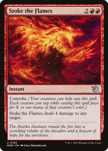 Stoke the Flames⁣ - March of the Machine⁣ (Uncommon)⁣ [166]