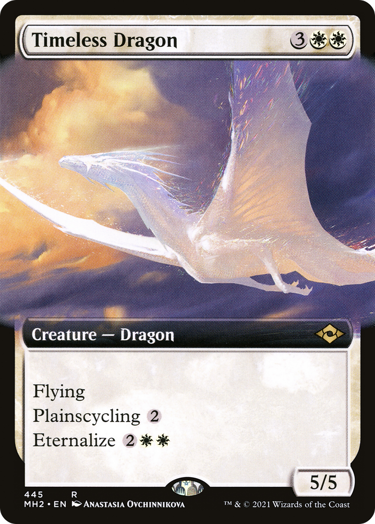 Timeless Dragon (Extended Art) (MH2-445) - Modern Horizons 2: (Extended Art) Foil