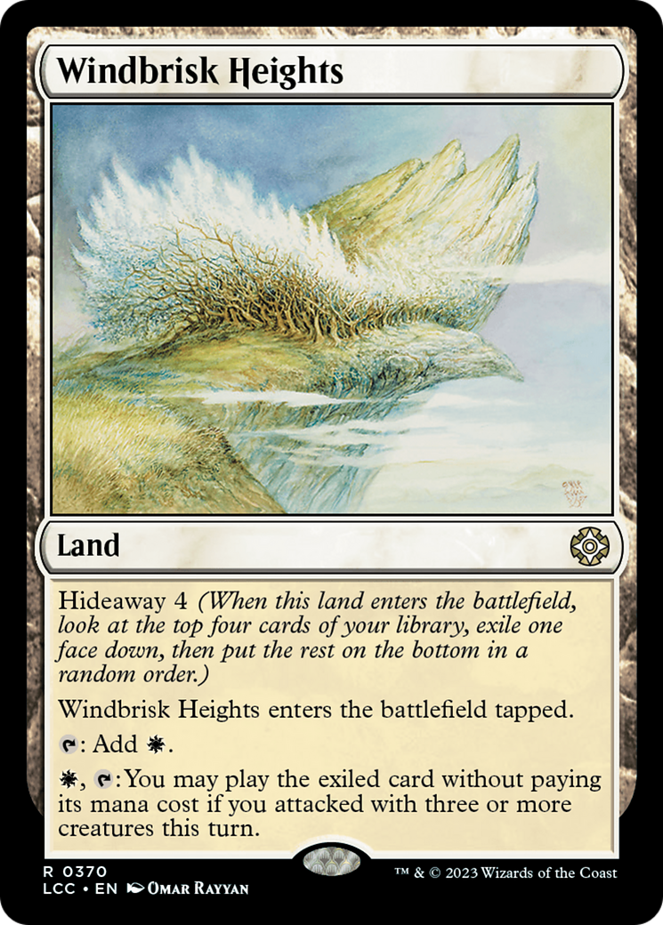 Windbrisk Heights⁣ - Commander: The Lost Caverns of Ixalan⁣ (Rare)⁣ [370]