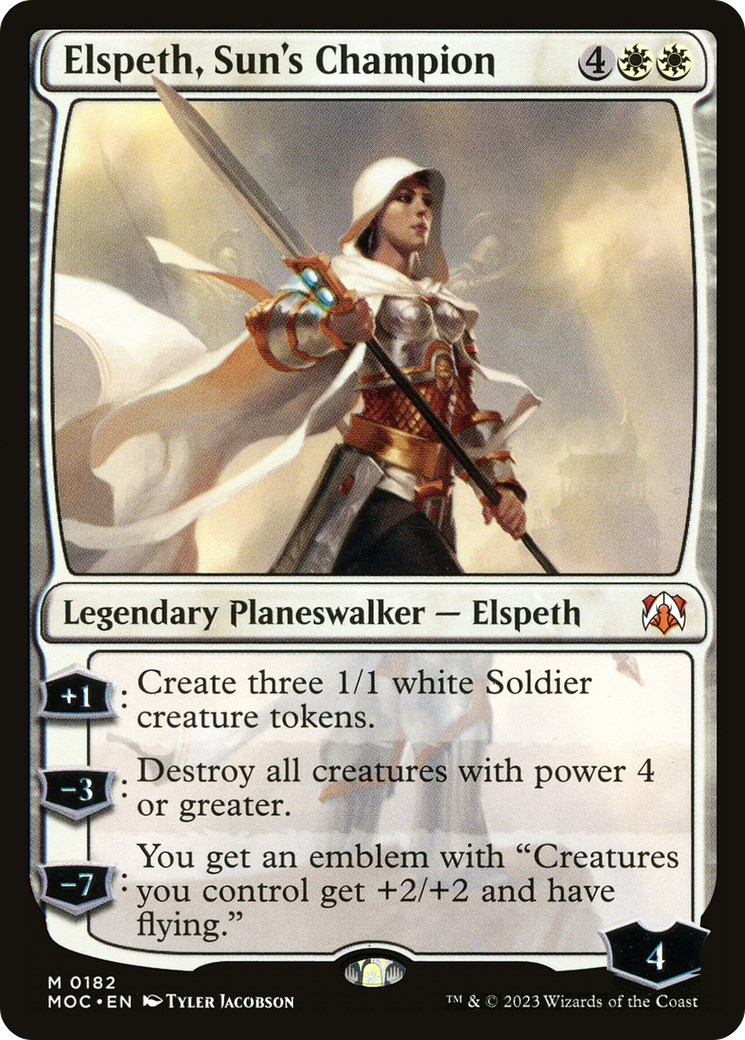 Elspeth, Sun's Champion⁣ - Commander: March of the Machine⁣ (Mythic)⁣ [182]