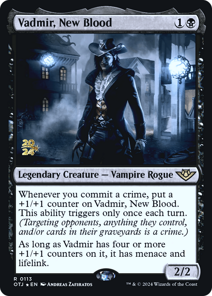 Vadmir, New Blood (PRE-113S) - Outlaws of Thunder Junction Promos Foil