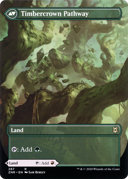 Cragcrown Pathway (Borderless) (ZNR-287) - Zendikar Rising: (Showcase) (Borderless)
