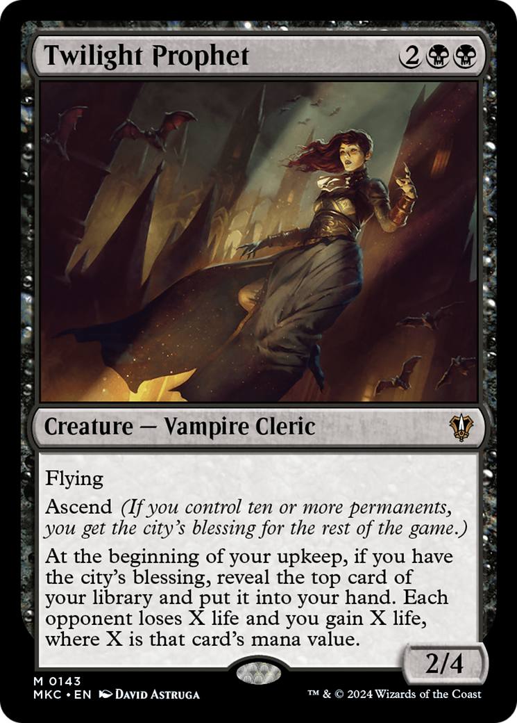 Twilight Prophet⁣ - Commander: Murders at Karlov Manor⁣ (Mythic)⁣ [143]