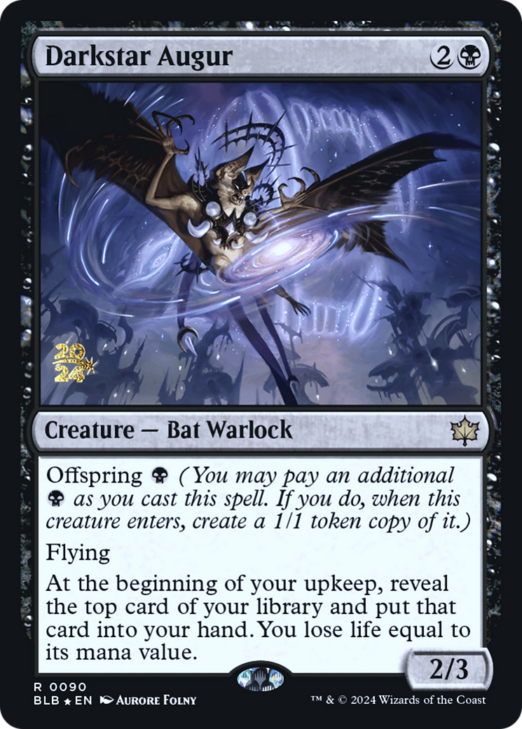 Darkstar Augur (PRE-090) - Bloomburrow Promos Foil