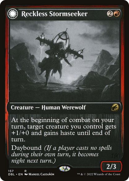 Reckless Stormseeker (DBL-157) - Innistrad: Double Feature: (Double Faced Transform)