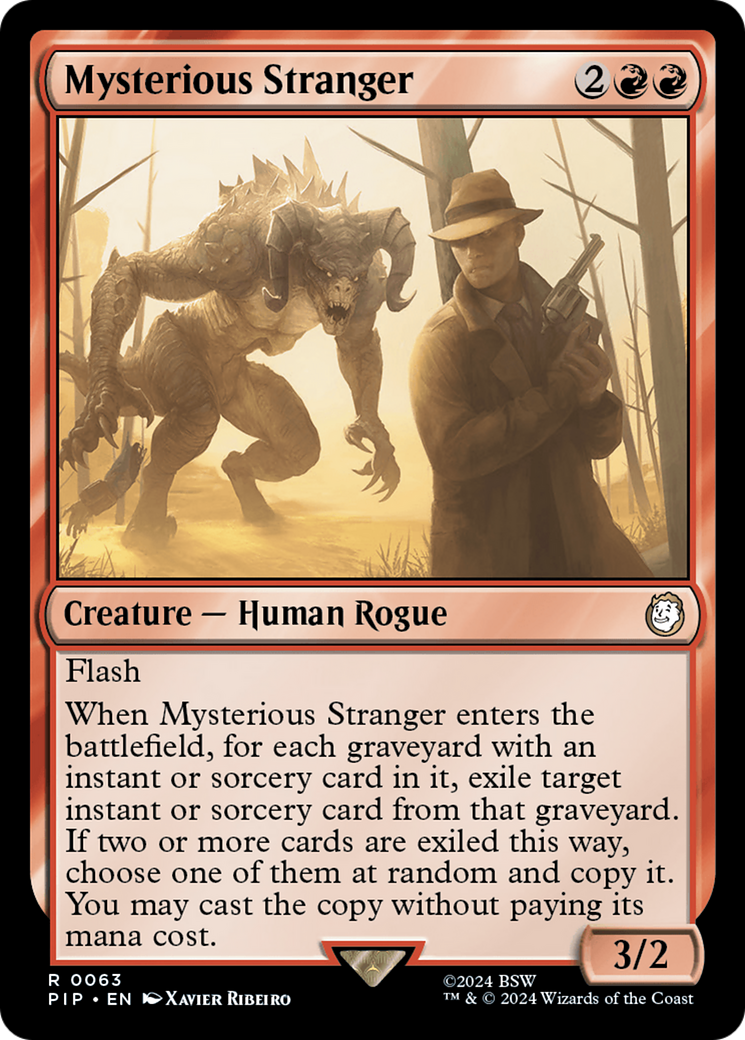 Mysterious Stranger⁣ - Universes Beyond: Fallout⁣ (Rare)⁣ [63]