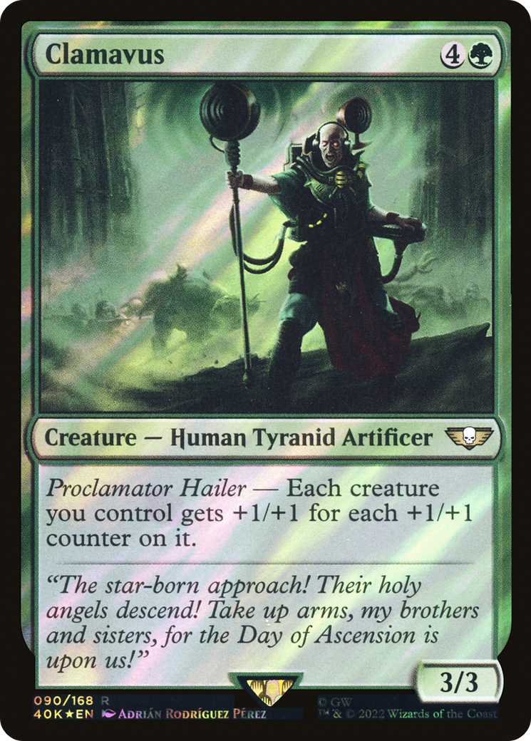 Clamavus (Surge Foil) (40K-90★) - Warhammer 40,000 Commander Foil