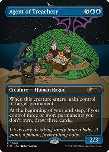 Agent of Treachery (SLD-2005) - Secret Lair Drop (Borderless) Foil