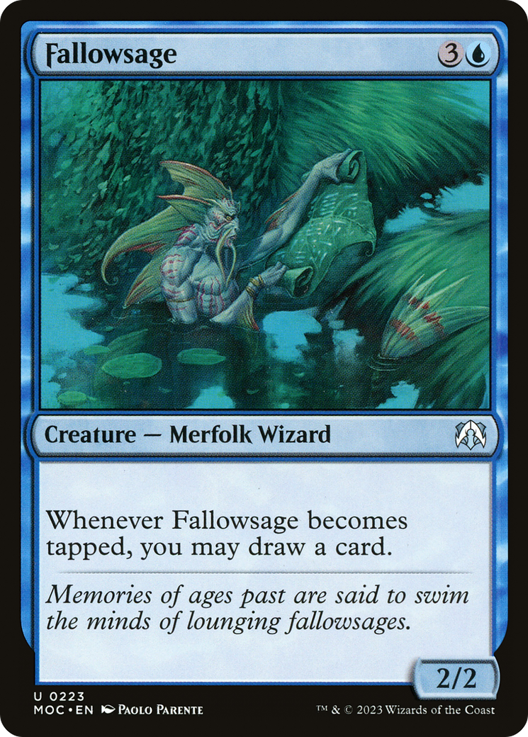 Fallowsage⁣ - Commander: March of the Machine⁣ (Uncommon)⁣ [223]