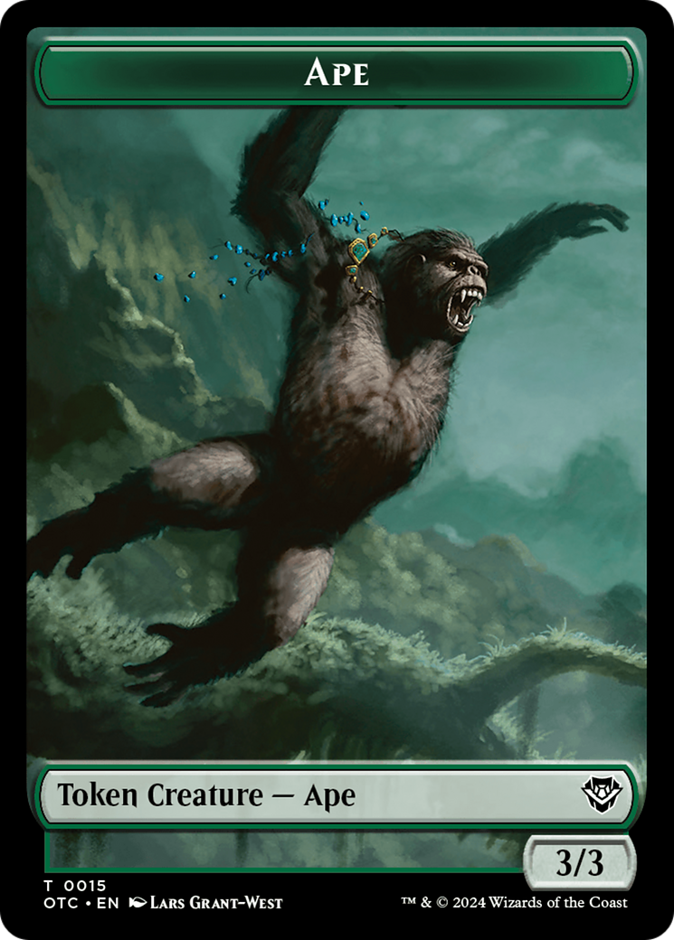 Ape (TOTC-015) - Outlaws of Thunder Junction Commander Tokens Foil