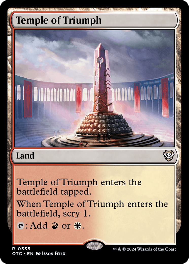 Temple of Triumph⁣ - Commander: Outlaws of Thunder Junction⁣ (Rare)⁣ [335]