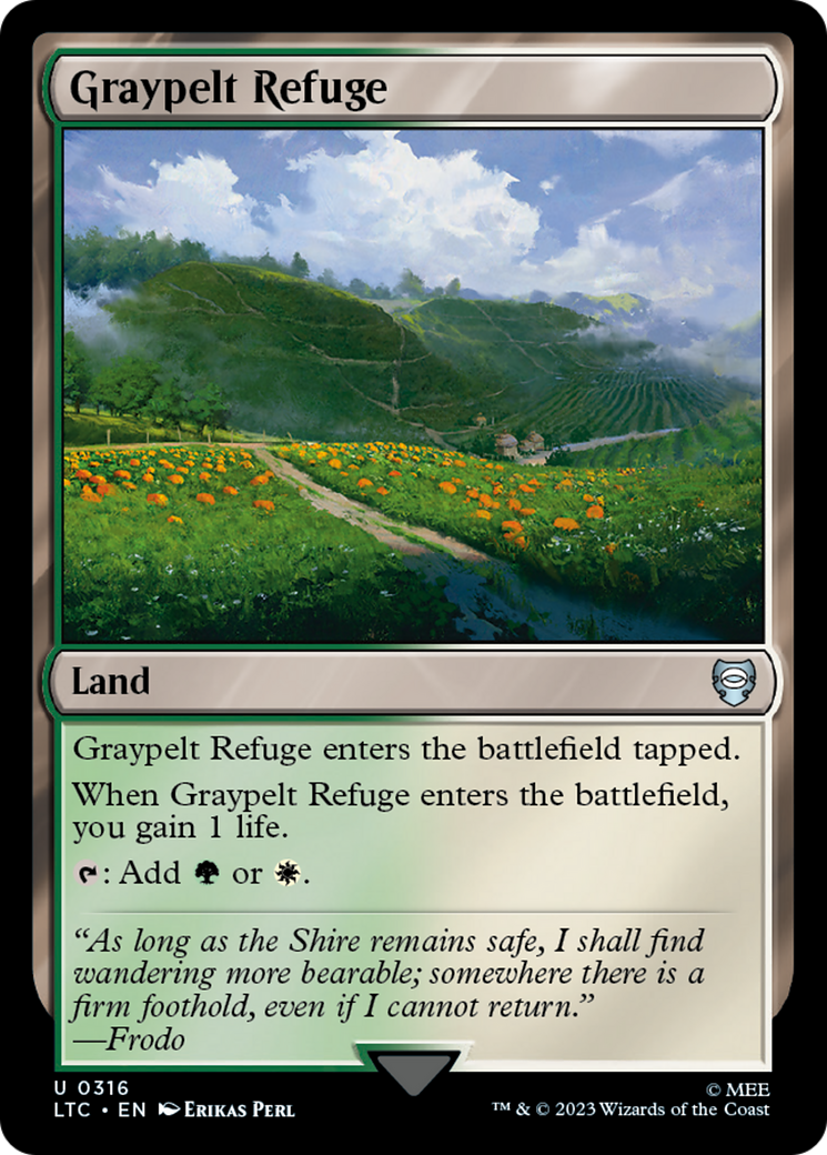 Graypelt Refuge⁣ - Commander: The Lord of the Rings: Tales of Middle-earth⁣ (Uncommon)⁣ [316]