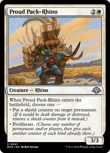 Proud Pack-Rhino⁣ - Modern Horizons 3⁣ (Uncommon)⁣ [41]