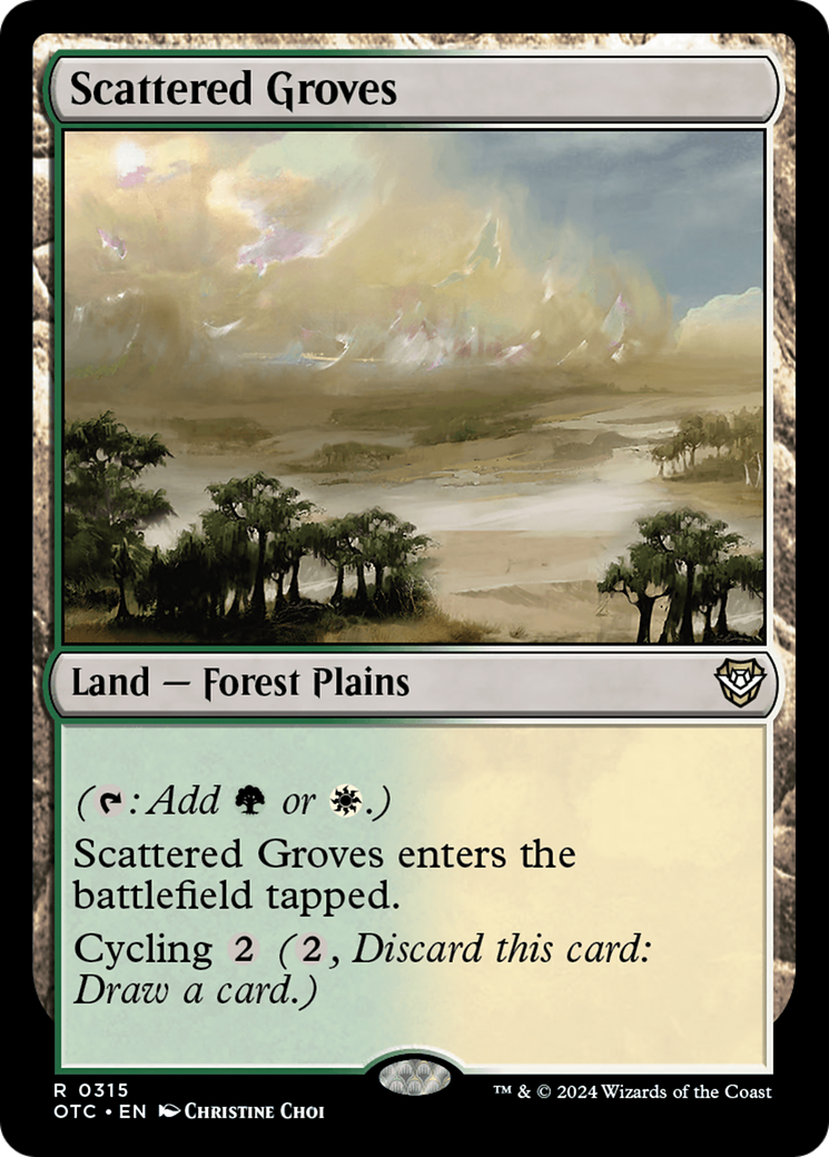 Scattered Groves⁣ - Commander: Outlaws of Thunder Junction⁣ (Rare)⁣ [315]