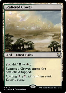 Scattered Groves⁣ - Commander: Outlaws of Thunder Junction⁣ (Rare)⁣ [315]