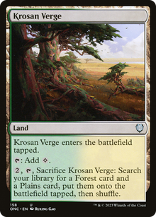 Krosan Verge⁣ - Commander: Phyrexia: All Will Be One⁣ (Uncommon)⁣ [158]