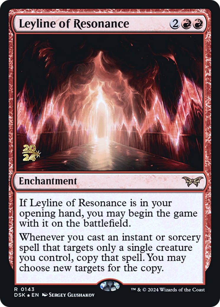 Leyline of Resonance (PRE-143S) - Duskmourn: House of Horror Promos Foil
