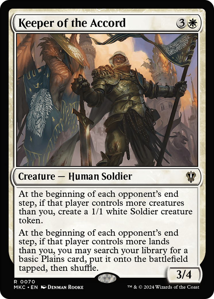 Keeper of the Accord⁣ - Commander: Murders at Karlov Manor⁣ (Rare)⁣ [70]