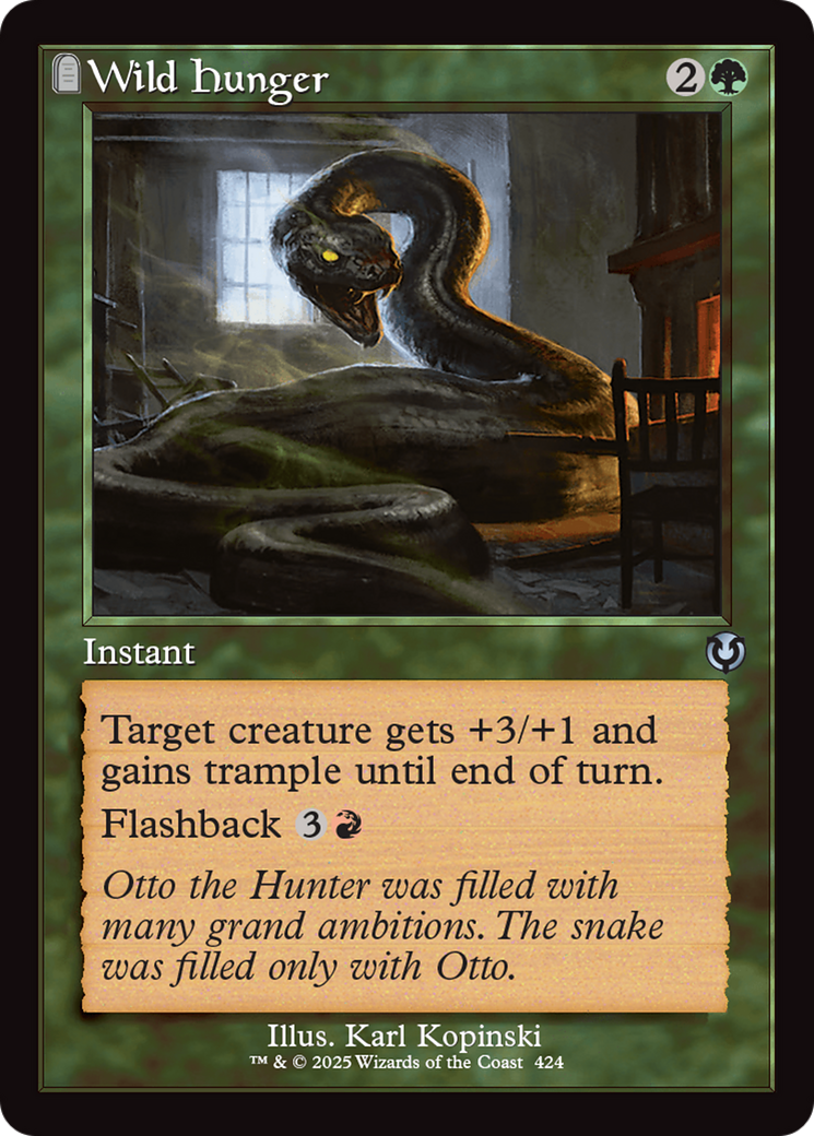 Wild Hunger (INR-424) - Innistrad Remastered: (tombstone) Foil