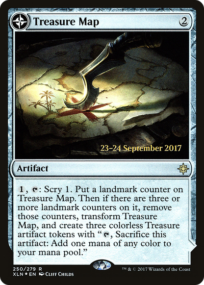 Treasure Map (XLN) (PRE-250S) - Ixalan Promos: (compasslanddfc) Foil
