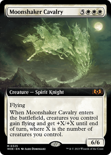 Moonshaker Cavalry (Extended Art) (WOE-325) - Wilds of Eldraine: (Extended Art)