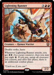Lightning Runner⁣ - Commander: Modern Horizons 3⁣ (Mythic)⁣ [215]