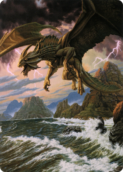 Ancient Bronze Dragon // Ancient Bronze Dragon (ACLB-003) - Battle for Baldur's Gate Art Series (Borderless)