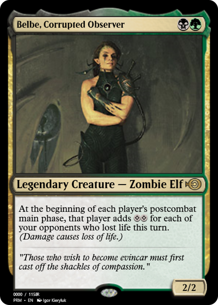 Belbe, Corrupted Observer (PRM-86246) - Magic Online Promos Foil