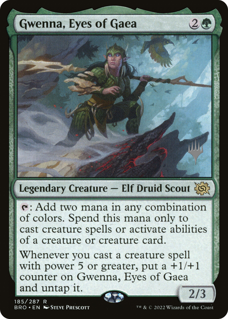 Gwenna, Eyes of Gaea (PPBRO-185P) - The Brothers' War Promos
