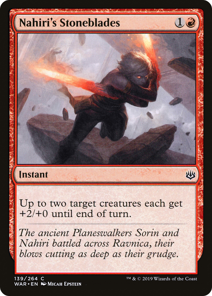 Nahiri's Stoneblades⁣ - War of the Spark⁣ (Common)⁣ [139]