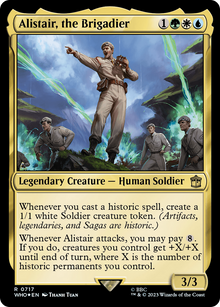 Alistair, the Brigadier (Surge Foil) (WHO-717) - Doctor Who Foil