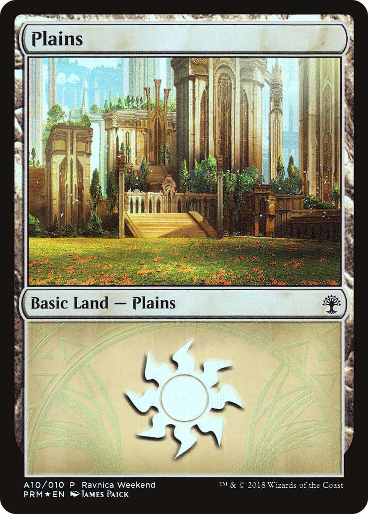 Plains - Selesnya (A10) (LARP-010) - GRN Ravnica Weekend Foil