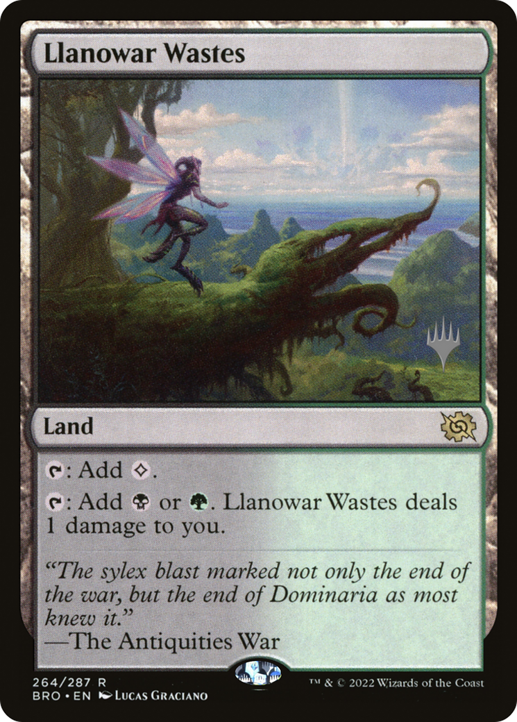 Llanowar Wastes (PPBRO-264P) - The Brothers' War Promos Foil