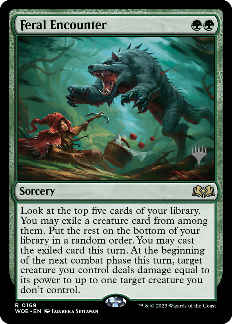 Feral Encounter (PPWOE-169P) - Wilds of Eldraine Promos