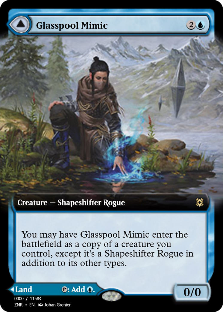 Glasspool Mimic // Glasspool Shore (PRM-83872) - Magic Online Promos