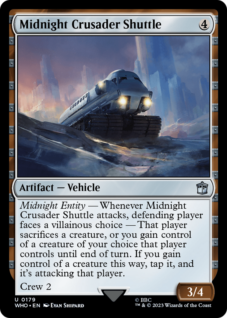 Midnight Crusader Shuttle⁣ - Universes Beyond: Doctor Who⁣ (Uncommon)⁣ [179]