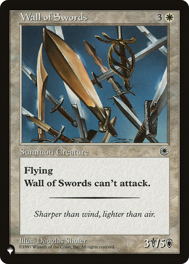 Wall of Swords (LIST-) - The List