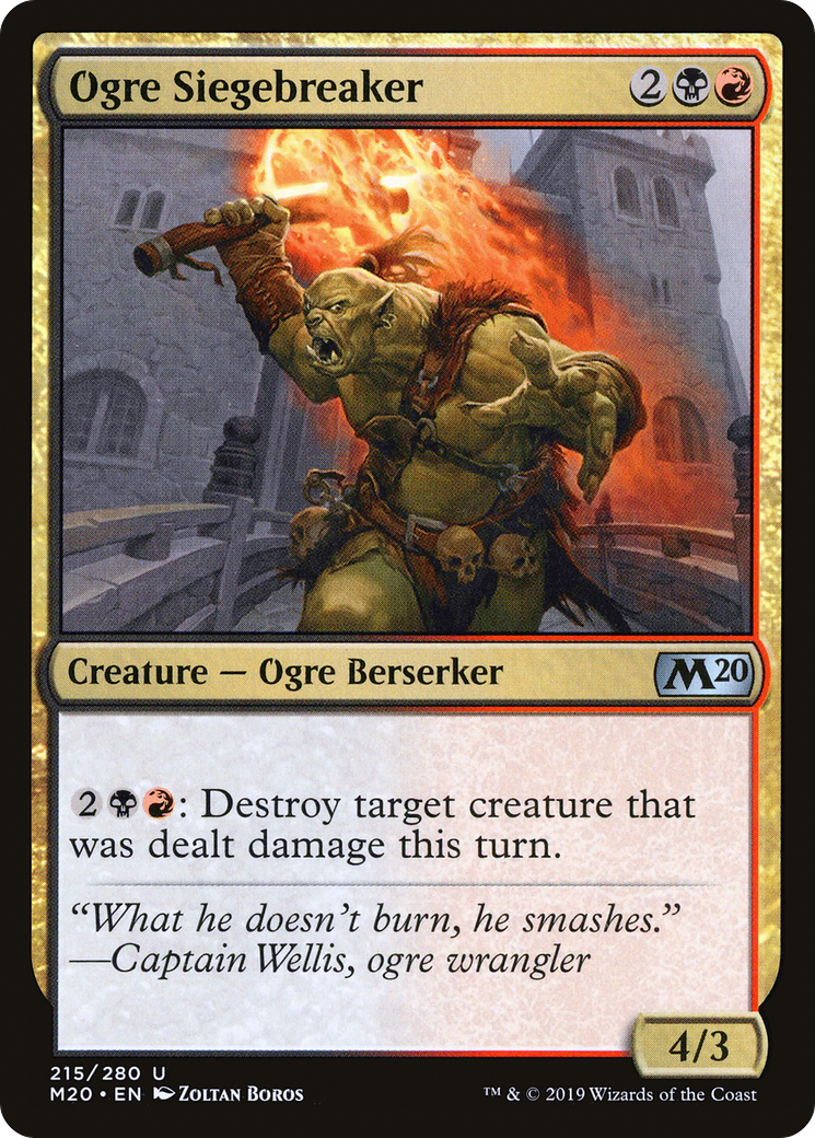 Ogre Siegebreaker⁣ - Core 2020⁣ (Uncommon)⁣ [215]