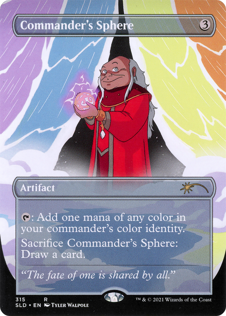Commander's Sphere (315) (SLD-315) - Secret Lair Drop (Borderless) Foil