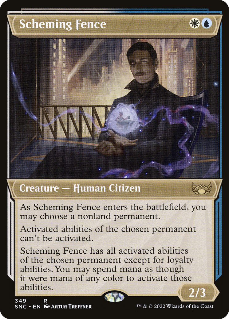 Scheming Fence (Showcase) (SNC-349) - Streets of New Capenna: (Showcase)