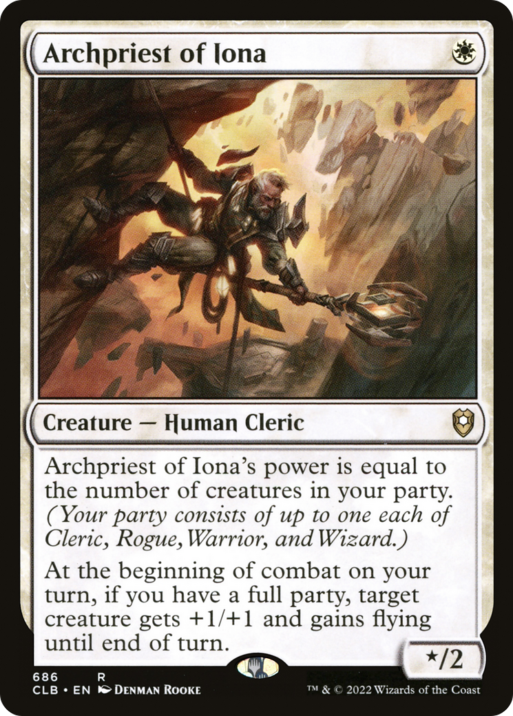 Archpriest of Iona⁣ - Commander Legends: Battle for Baldur's Gate: Extras⁣ (Rare)⁣ [686]