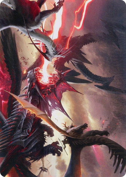 Invasion of Tarkir // Invasion of Tarkir (AMOM-034) - March of the Machine Art Series (Borderless) Foil